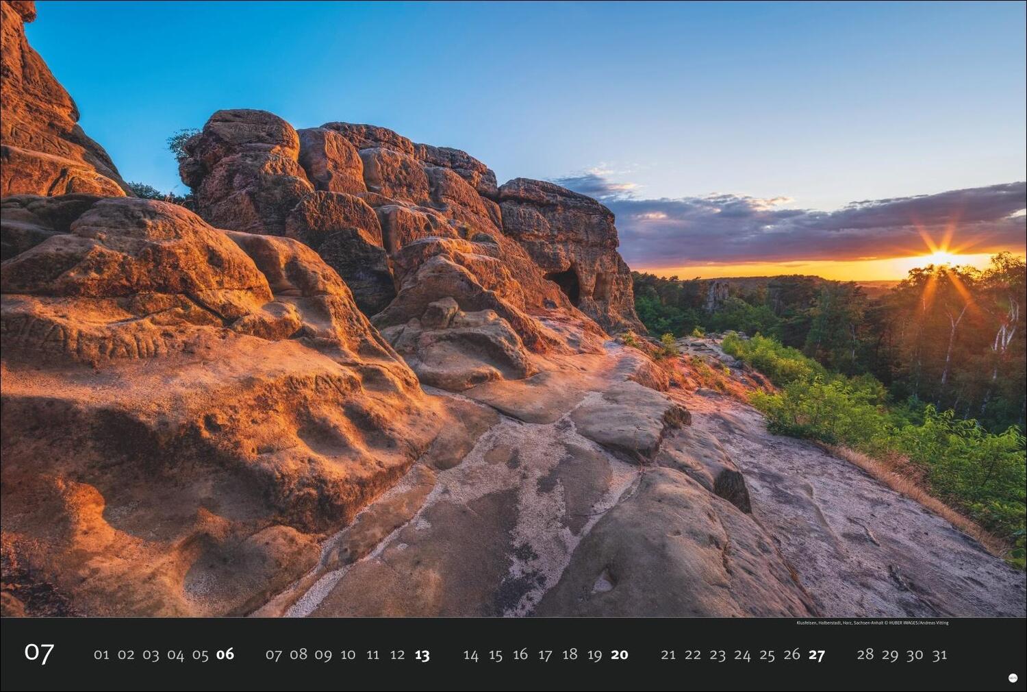 Bild: 9783756408269 | Deutschlands Naturparadiese Kalender 2025 | Harenberg | Kalender