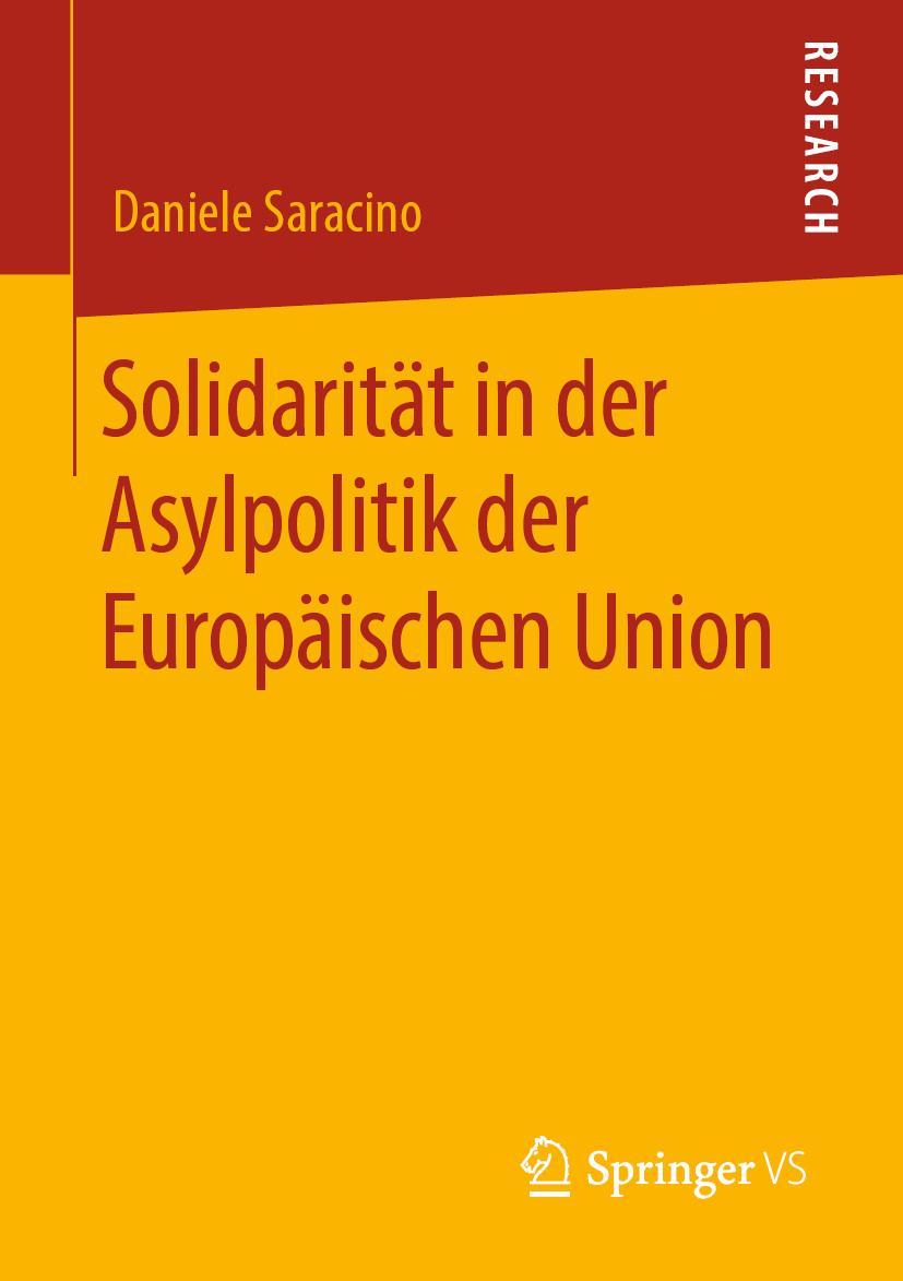 Cover: 9783658279967 | Solidarität in der Asylpolitik der Europäischen Union | Saracino