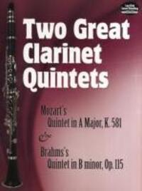 Cover: 9780486474977 | Two Great Clarinet Quintets | Johannes Brahms | Taschenbuch | Partitur