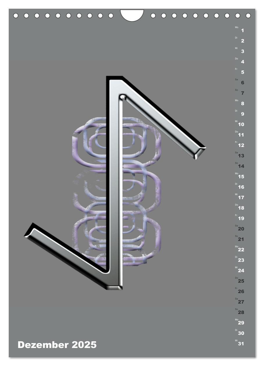 Bild: 9783383760709 | Germanische Runen (Wandkalender 2025 DIN A4 hoch), CALVENDO...