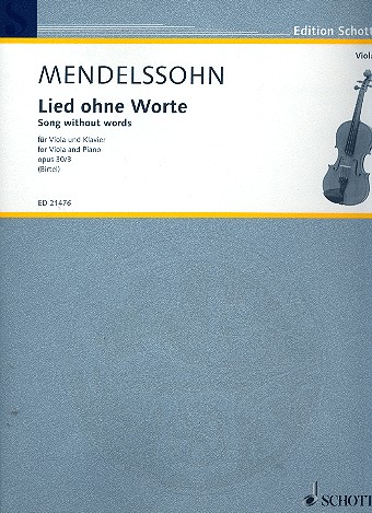 Cover: 9790001189804 | Lied ohne Worte op. 30/3 | Felix Mendelssohn Bartholdy | Buch | 2012