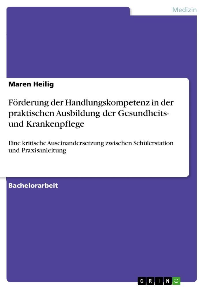 Cover: 9783346095190 | Förderung der Handlungskompetenz in der praktischen Ausbildung der...