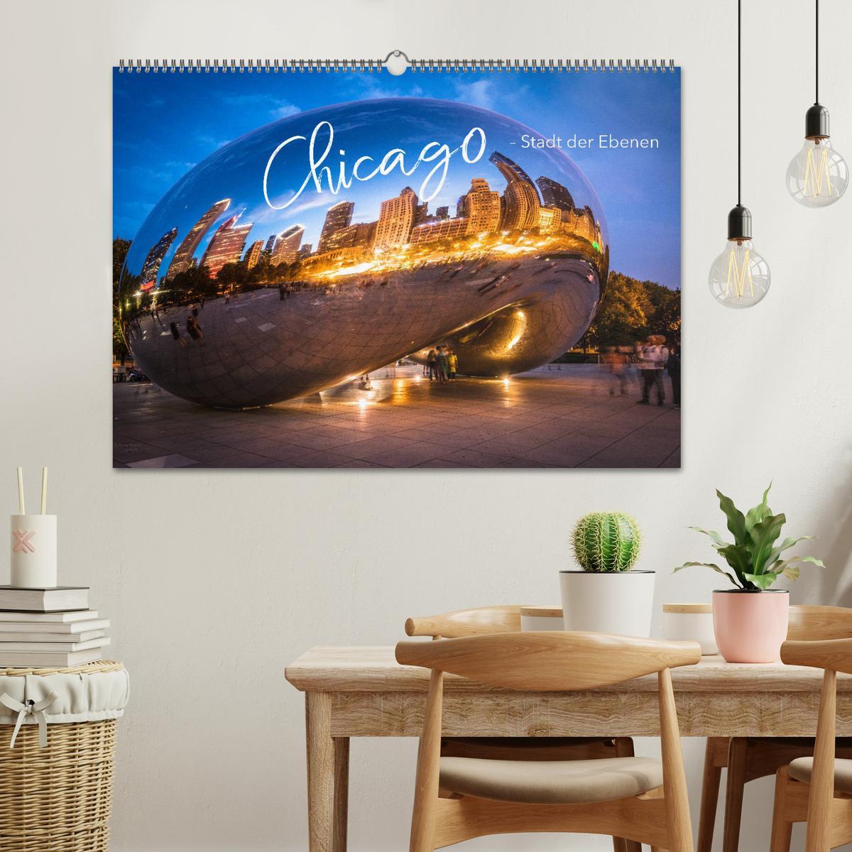 Bild: 9783435349722 | Chicago - Stadt der Ebenen (Wandkalender 2025 DIN A2 quer),...