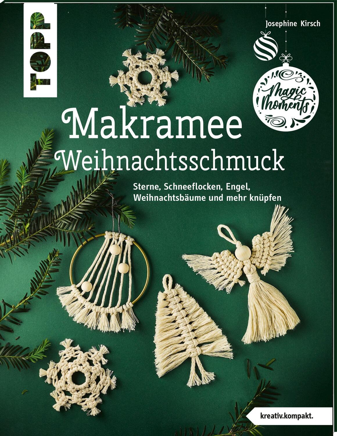Cover: 9783772443824 | Makramee-Weihnachtsschmuck (kreativ.kompakt) | Josephine Kirsch | Buch
