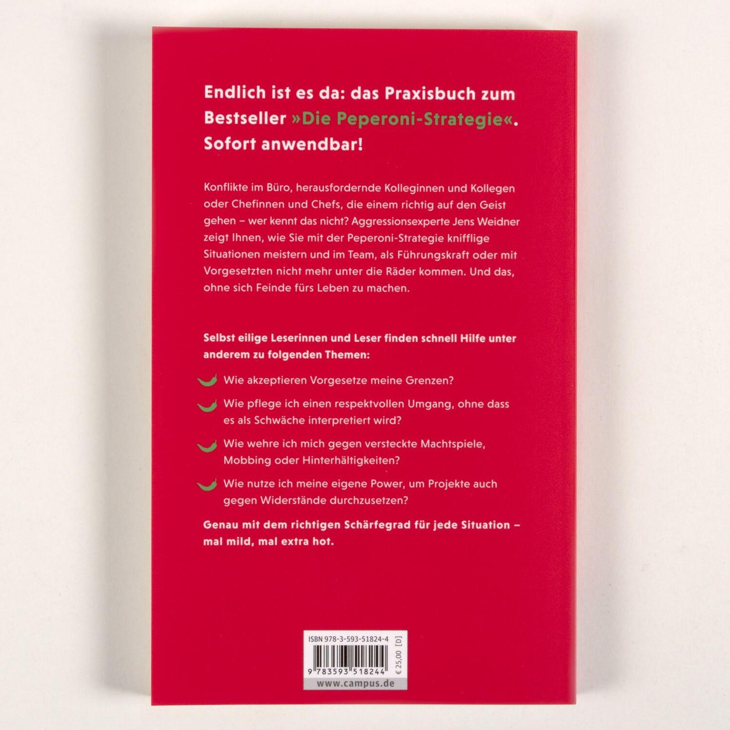 Rückseite: 9783593518244 | Die Peperoni-Strategie to go | Jens Weidner | Taschenbuch | 232 S.