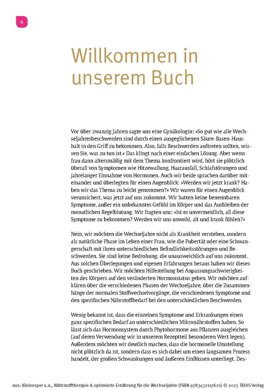 Bild: 9783432117621 | Nährstofftherapie &amp; optimierte Ernährung für die Wechseljahre | Buch