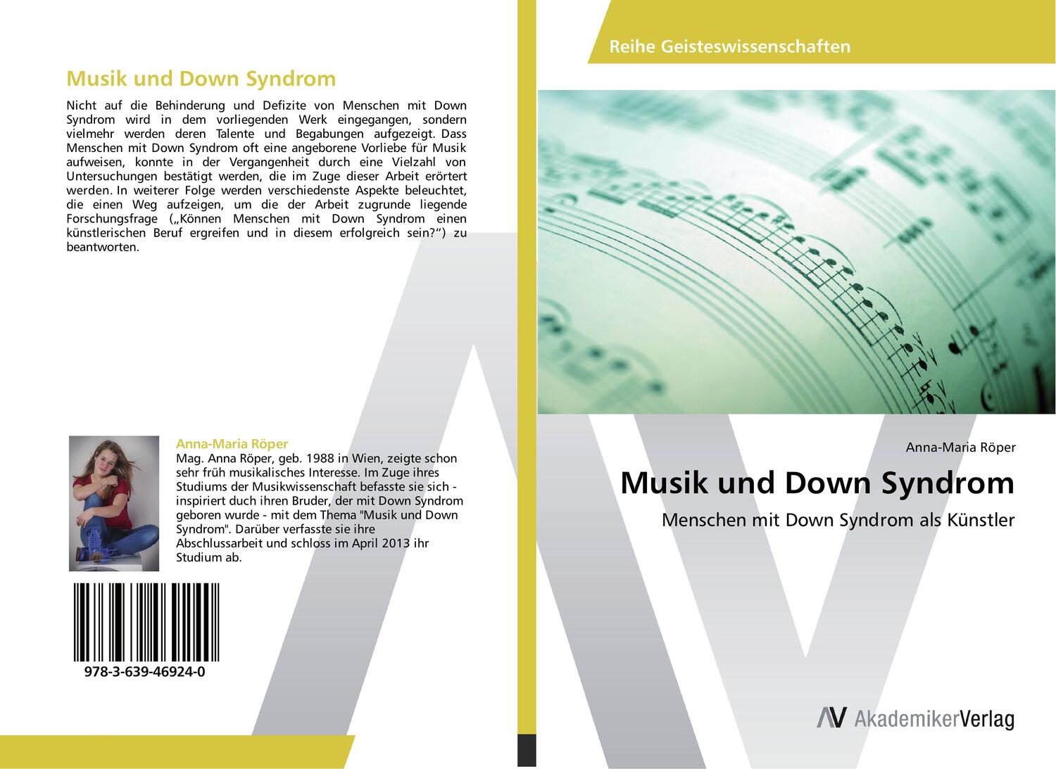Cover: 9783639469240 | Musik und Down Syndrom | Menschen mit Down Syndrom als Künstler | Buch