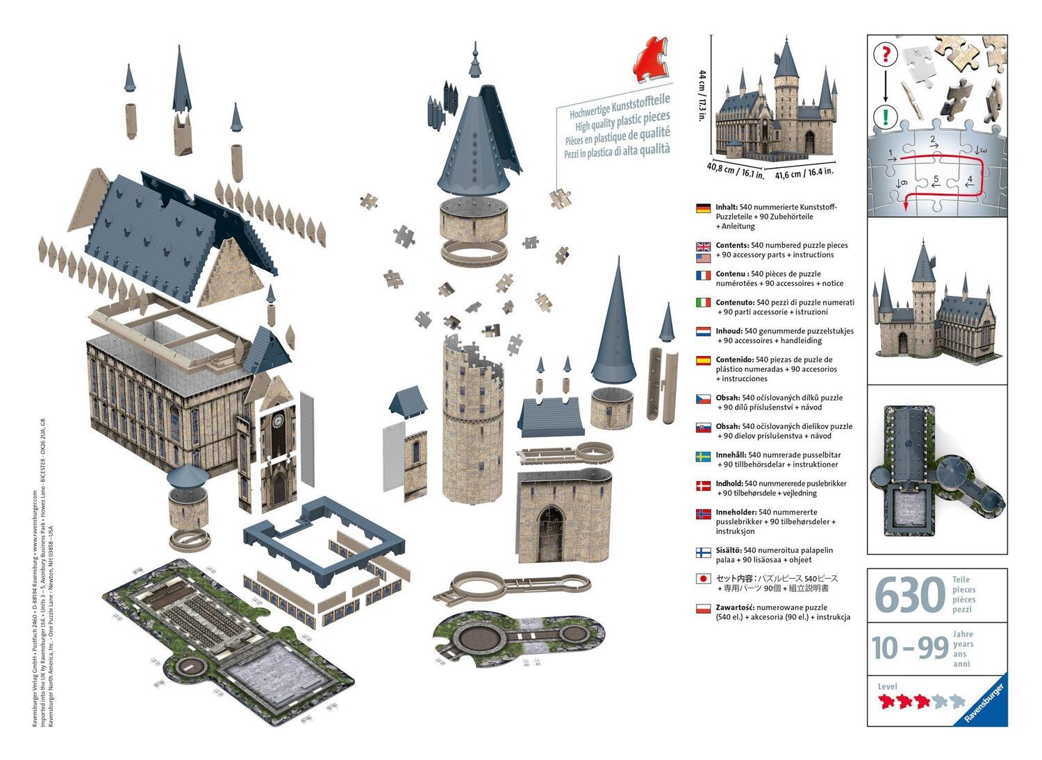 Bild: 4005556112593 | Ravensburger 3D Puzzle 11259 - Harry Potter Hogwarts Schloss - Die...