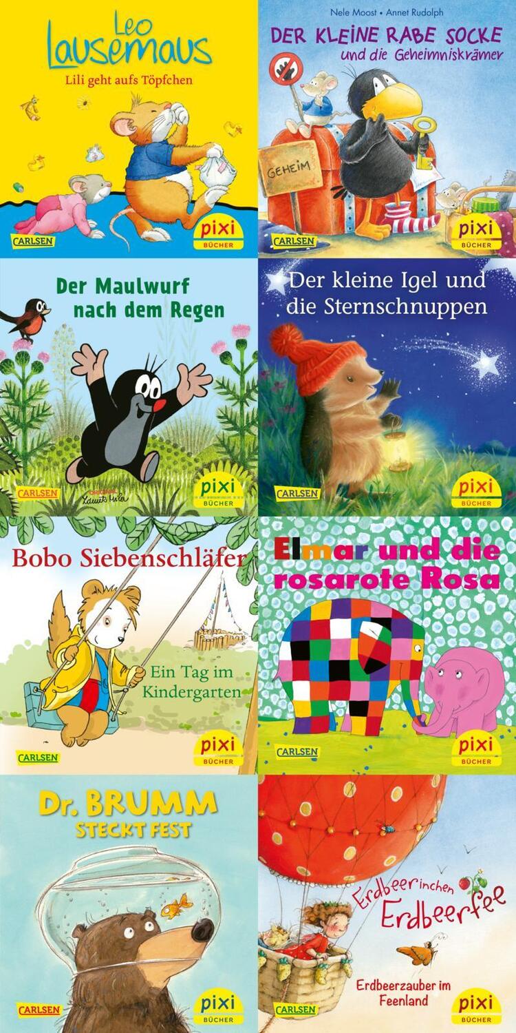 Cover: 9783551044648 | Pixi-8er-Set 254: Die beliebtesten Bilderbuch-Helden bei Pixi (8x1...