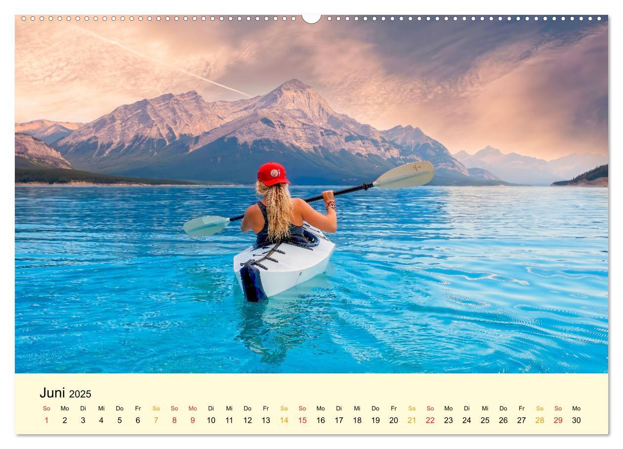 Bild: 9783383922923 | Kajak Abenteuer (Wandkalender 2025 DIN A2 quer), CALVENDO...