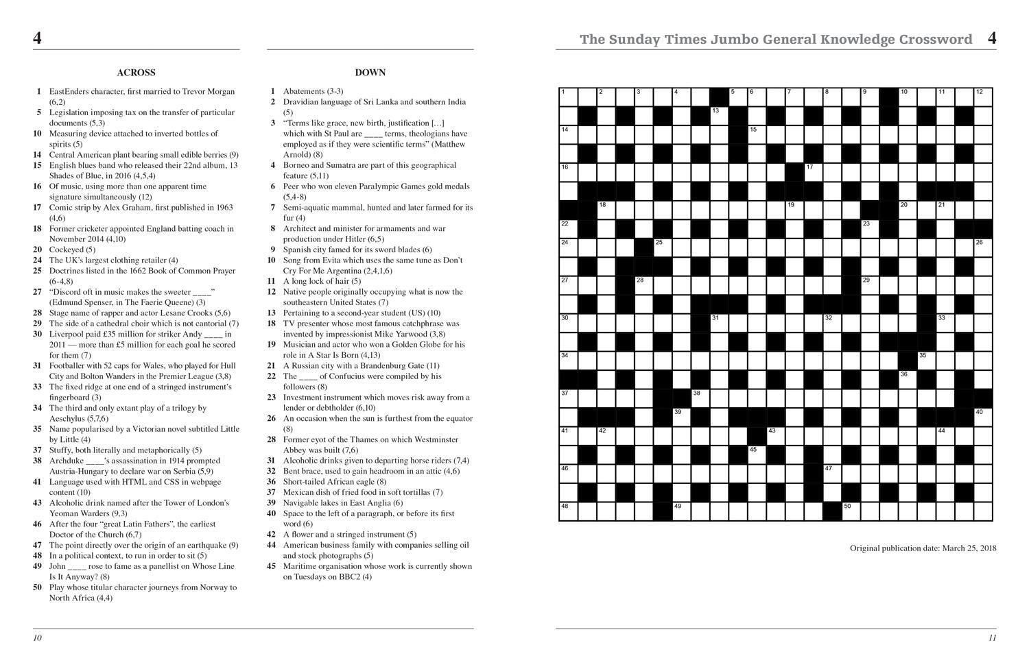 Bild: 9780008472641 | The Sunday Times Jumbo General Knowledge Crossword Book 3 | Buch