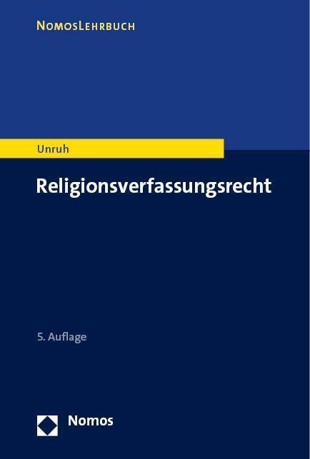 Cover: 9783756000166 | Religionsverfassungsrecht | Peter Unruh | Taschenbuch | broschiert