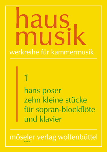 Cover: 9790203730019 | Kleine Stucke(10) | Hans Poser | Buch | Karl Heinrich Möseler Verlag