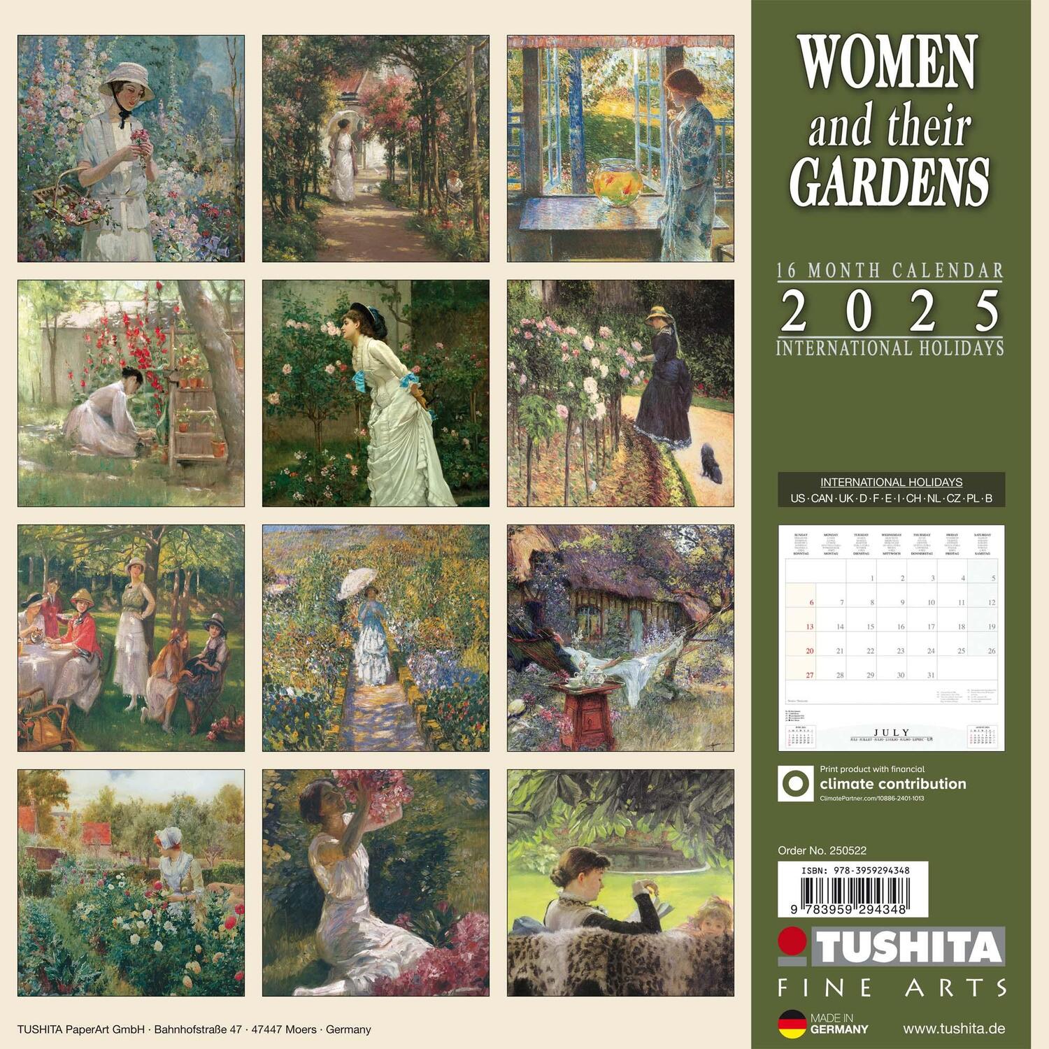 Rückseite: 9783959294348 | Women and their Gardens 2025 | Kalender 2025 | Kalender | 28 S. | 2025