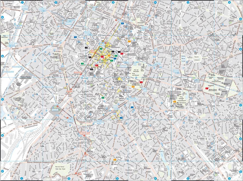 Bild: 9783707913767 | Brüssel 1 : 10 000 City Pocket + The Big Five | (Land-)Karte | Deutsch