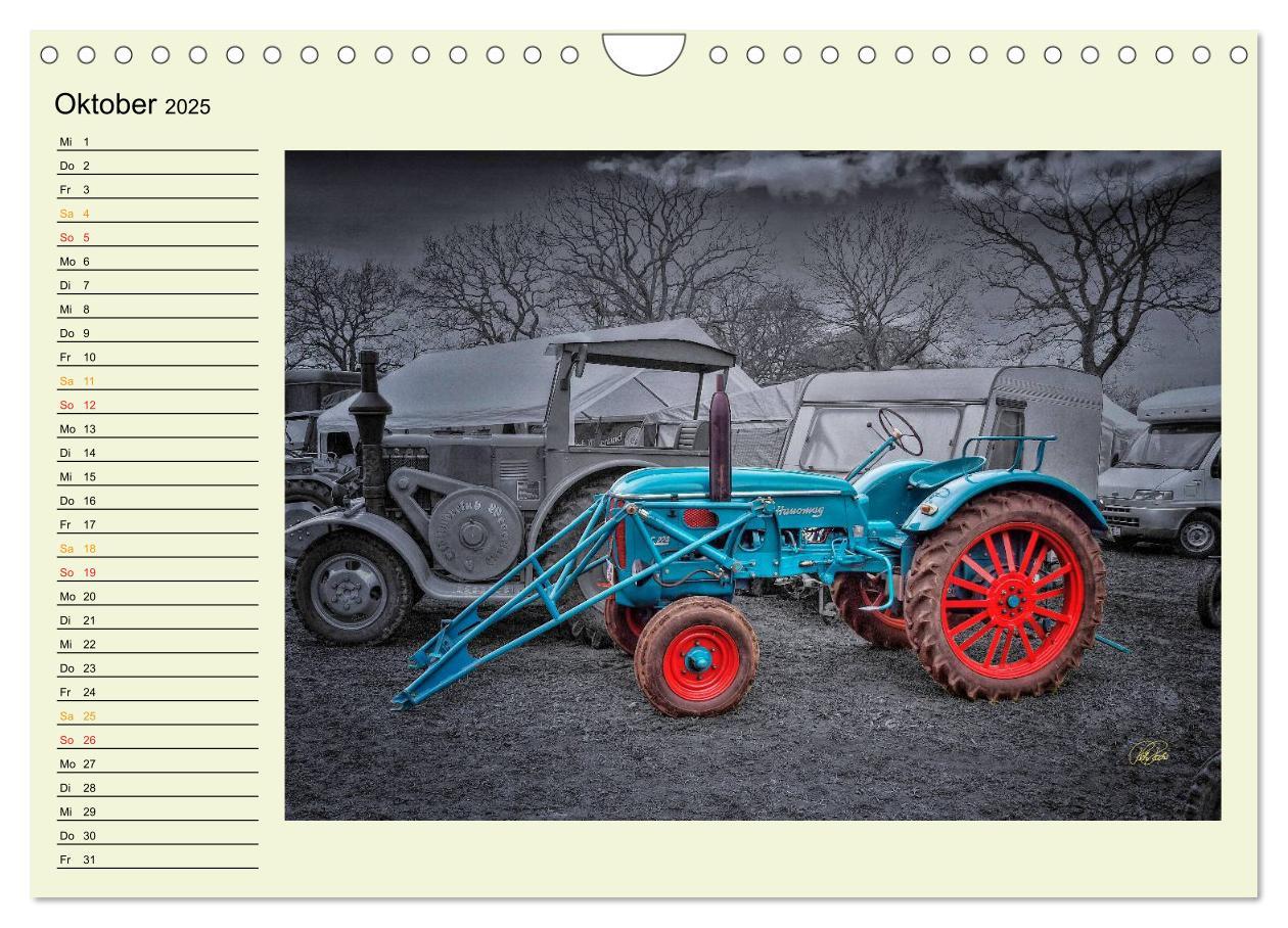 Bild: 9783435586738 | Traktoren - Oldtimer (Wandkalender 2025 DIN A4 quer), CALVENDO...