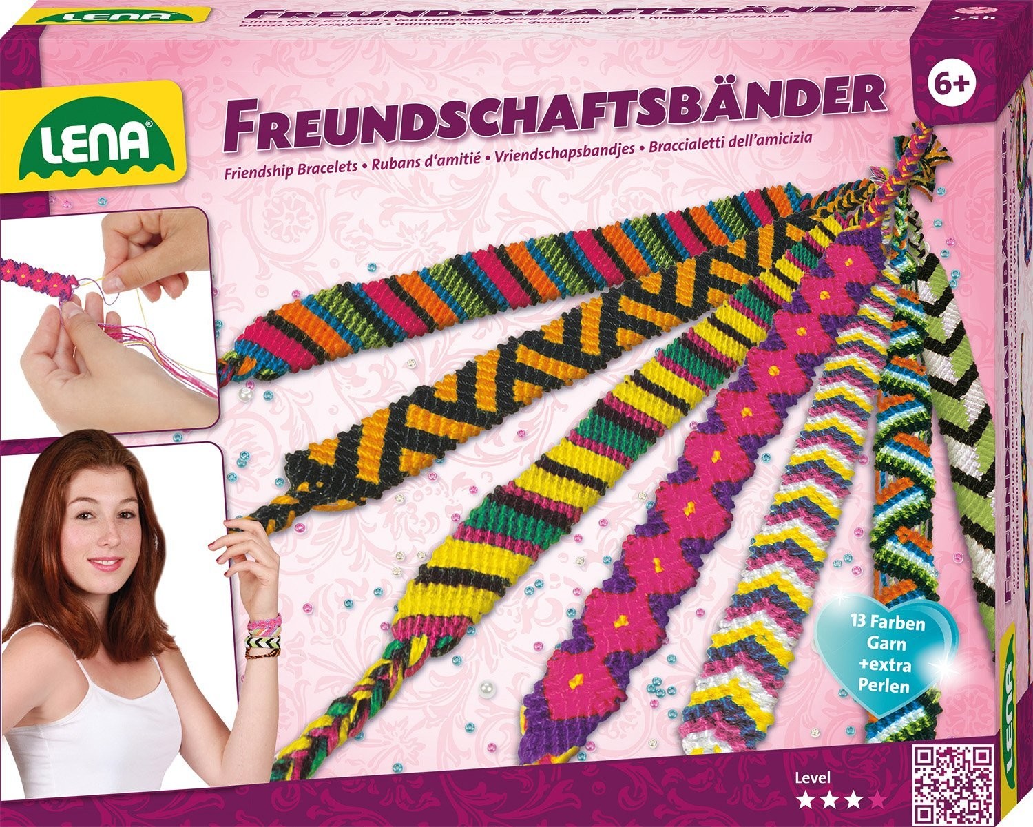 Cover: 4006942833009 | LENA 42689 - Freundschaftsbänder Bastel-Set | 42689 | Deutsch | 2017