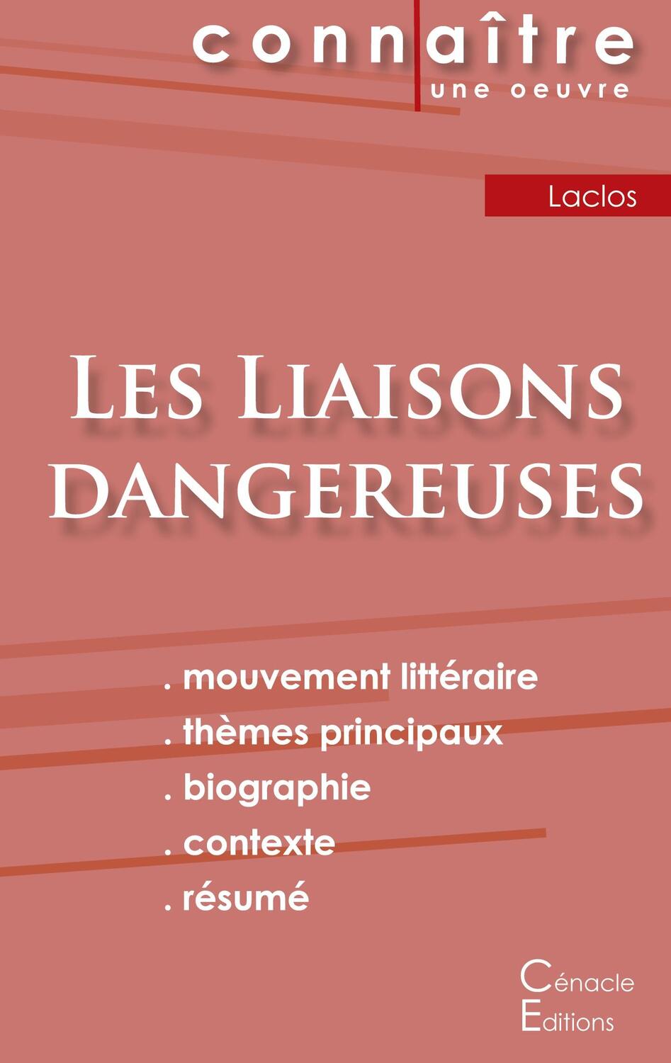 Cover: 9782367887050 | Fiche de lecture Les Liaisons dangereuses de Choderlos de Laclos...