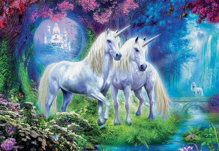 Bild: 8412668176485 | Unicorns in the Forest (Puzzle) | Spiel | In Spielebox | Deutsch