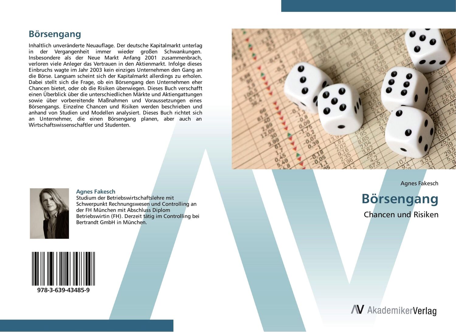 Cover: 9783639434859 | Börsengang | Chancen und Risiken | Agnes Fakesch | Taschenbuch | 84 S.