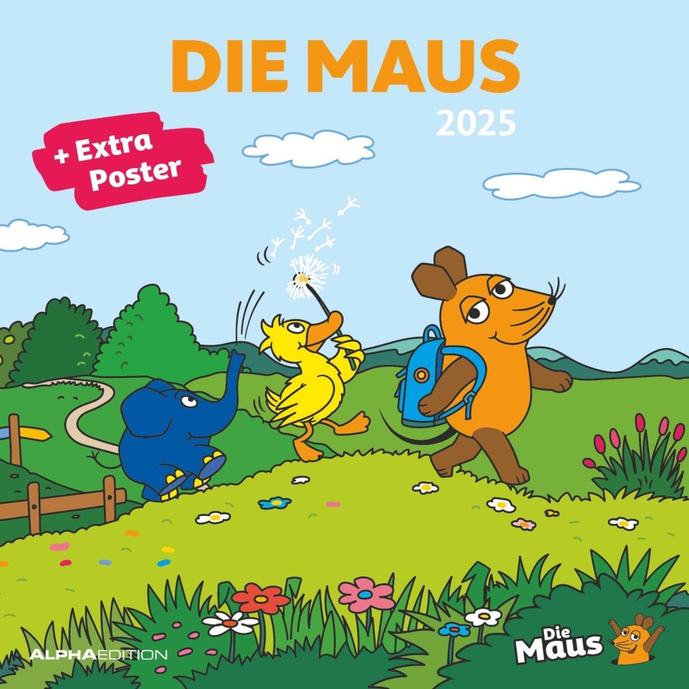 Cover: 4251732343965 | Alpha Edition - Die Maus 2025 Broschürenkalender 30x30cm,...