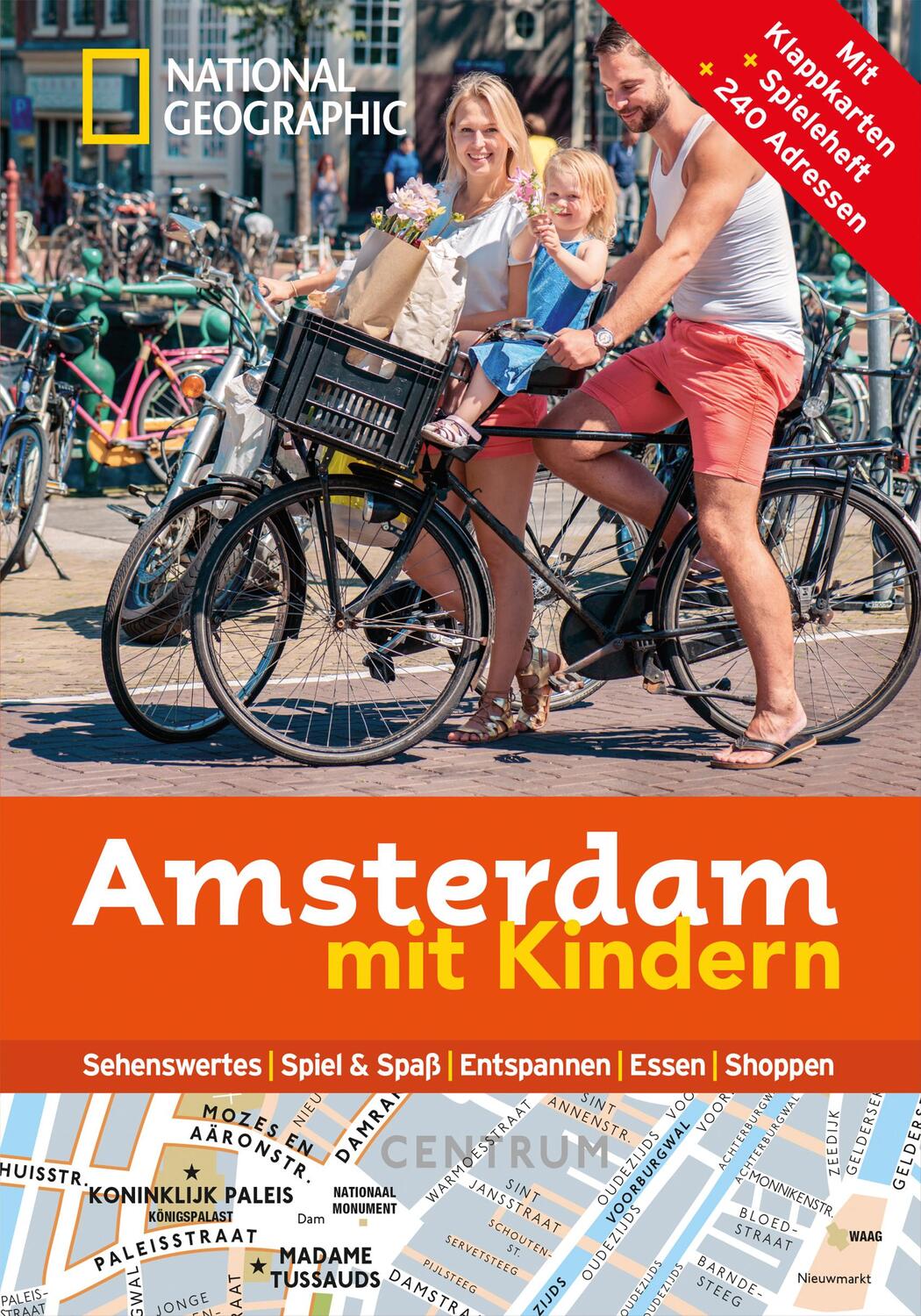 Cover: 9783955591434 | National Geographic Familien-Reiseführer Amsterdam mit Kindern | Buch