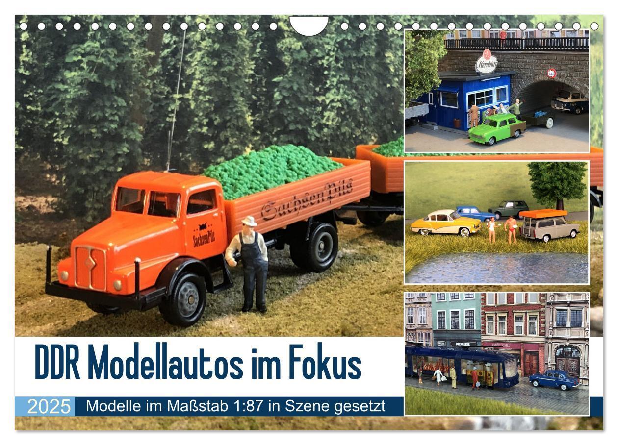 Cover: 9783435070558 | DDR Modellautos im Fokus (Wandkalender 2025 DIN A4 quer), CALVENDO...