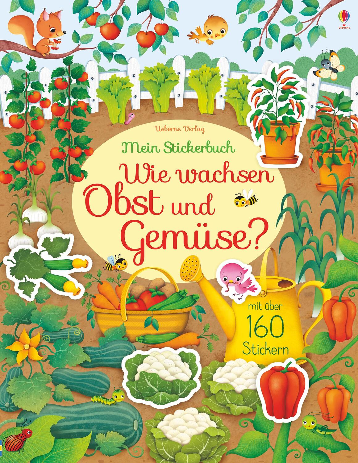 Cover: 9781789410563 | Mein Stickerbuch: Wie wachsen Obst und Gemüse? | Hannah Watson | Buch