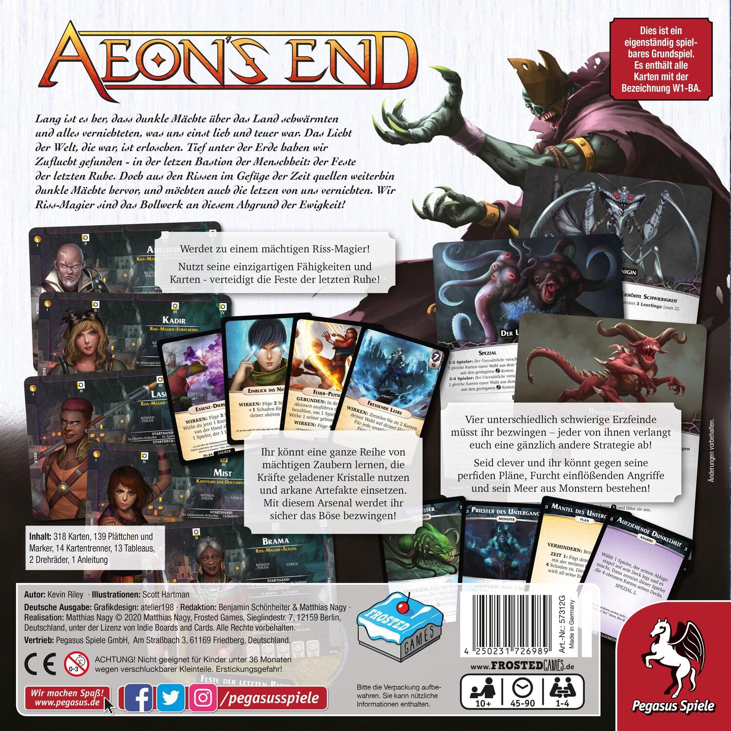 Bild: 4250231726989 | Aeon's End (Frosted Games) | Spiel | Deutsch | 2020 | Pegasus