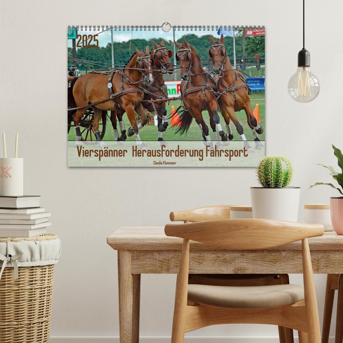 Bild: 9783383964572 | Vierspänner Herausforderung Fahrsport (Wandkalender 2025 DIN A3...