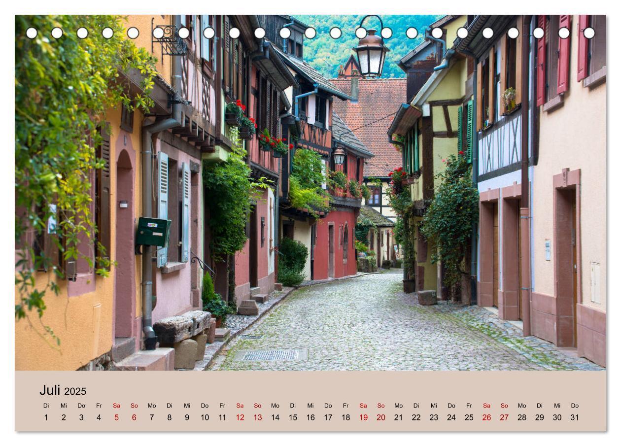 Bild: 9783435348435 | Die Weinstaße im Elsass (Tischkalender 2025 DIN A5 quer), CALVENDO...