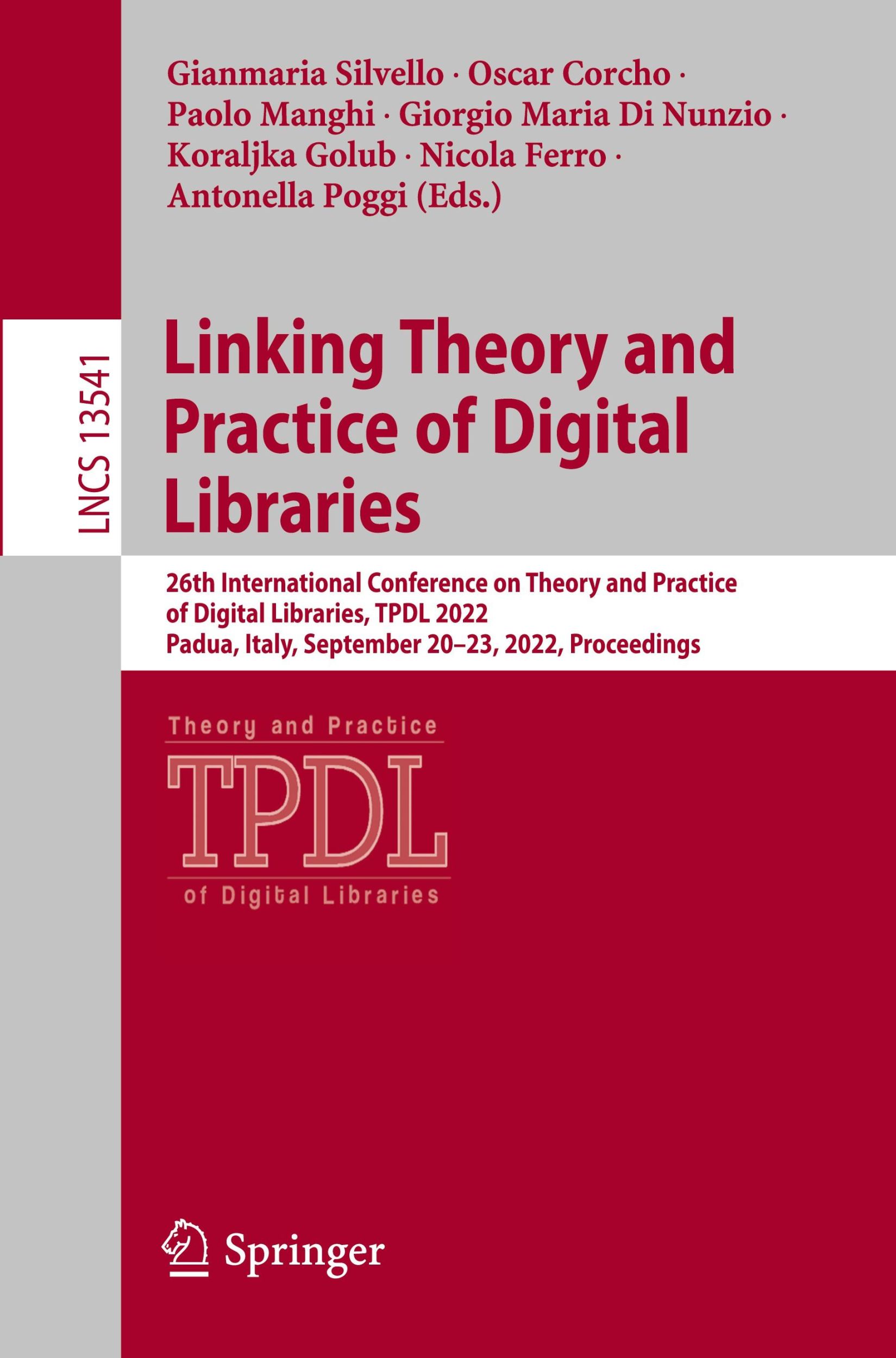 Cover: 9783031168017 | Linking Theory and Practice of Digital Libraries | Silvello (u. a.)