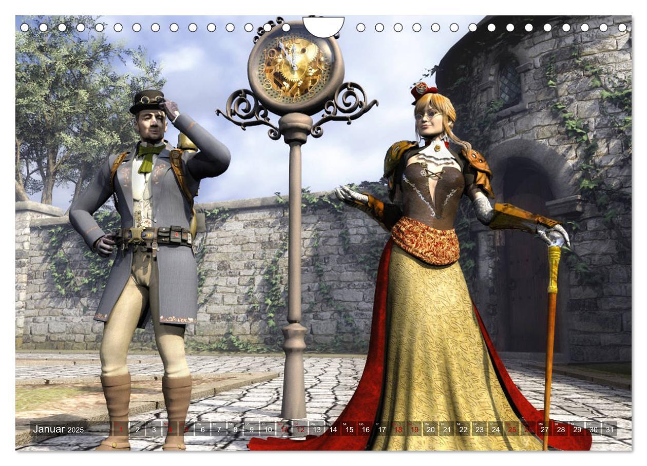 Bild: 9783435203178 | Steampunk Träume (Wandkalender 2025 DIN A4 quer), CALVENDO...