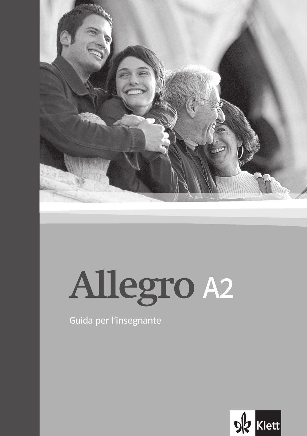 Cover: 9783125255616 | Allegro | Guida per l'insegnante, Lehrerbuch (A2) | M Gloria Tommasini