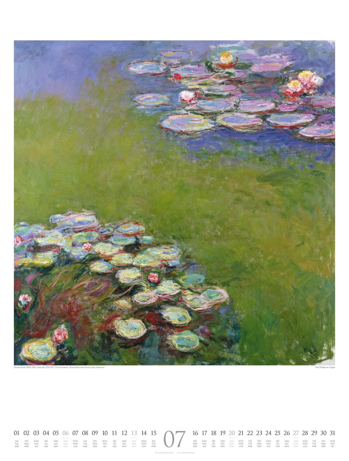 Bild: 9783838425696 | Claude Monet - Wasser und Licht Kalender 2025 | Claude Monet (u. a.)