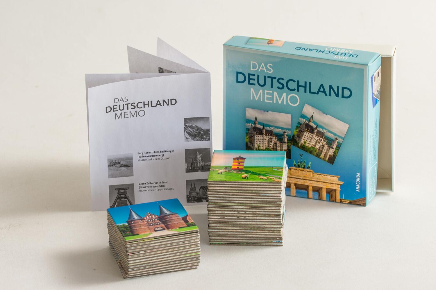 Bild: 9783730609965 | Das Deutschland-Memo | Memo-Spiel mit 40 Spielkarten im Spielkarton