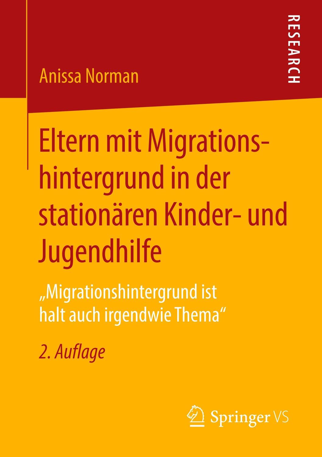 Cover: 9783658209568 | Eltern mit Migrationshintergrund in der stationären Kinder- und...