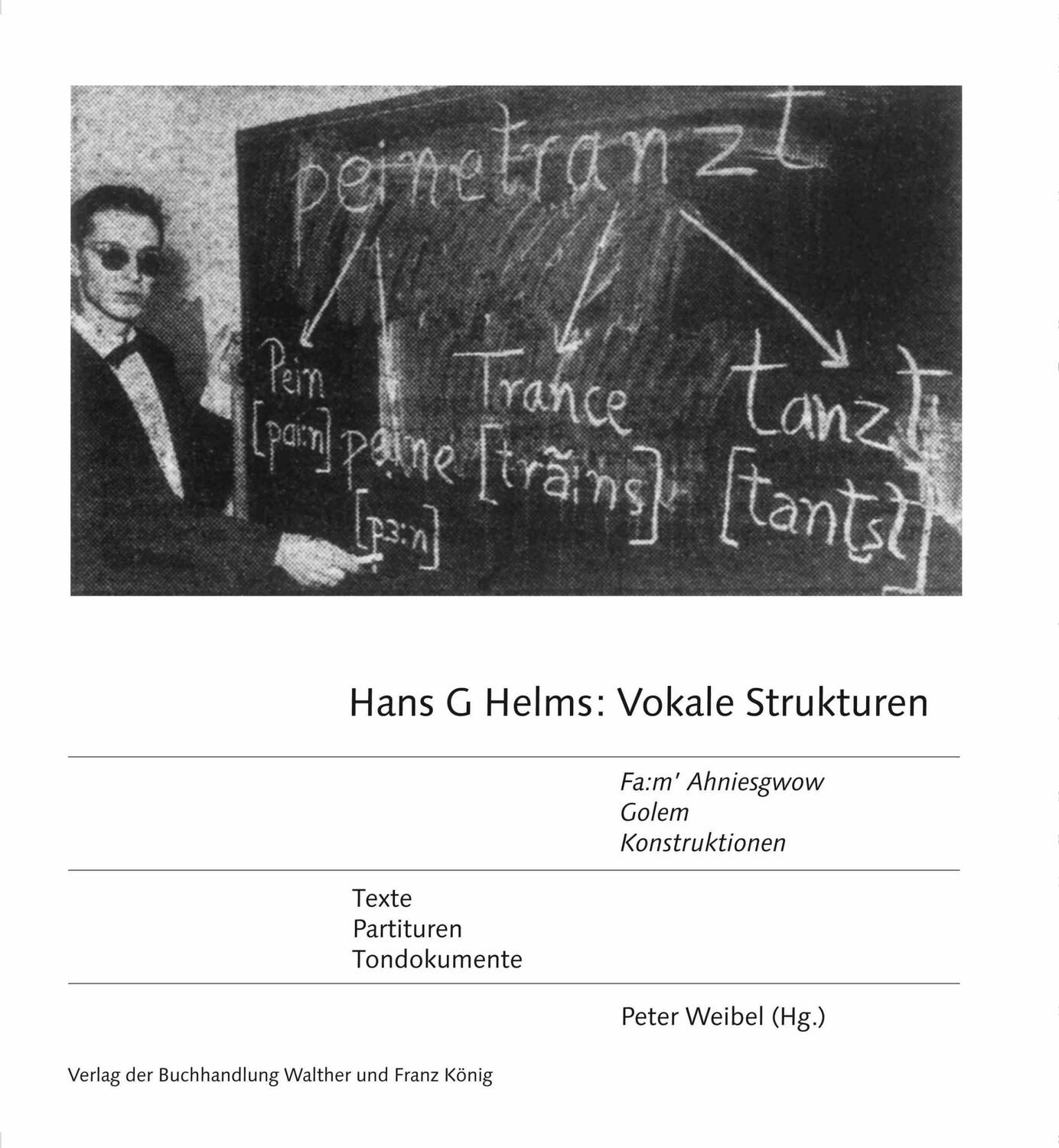 Cover: 9783863359317 | Hans G Helms: 'Vokale Strukturen' 'Fa:m' Ahniesgwow", 'Golem',...