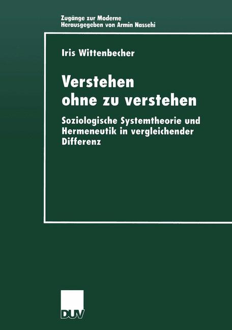 Cover: 9783824443611 | Verstehen ohne zu verstehen | Iris Wittenbecher | Taschenbuch | xiii