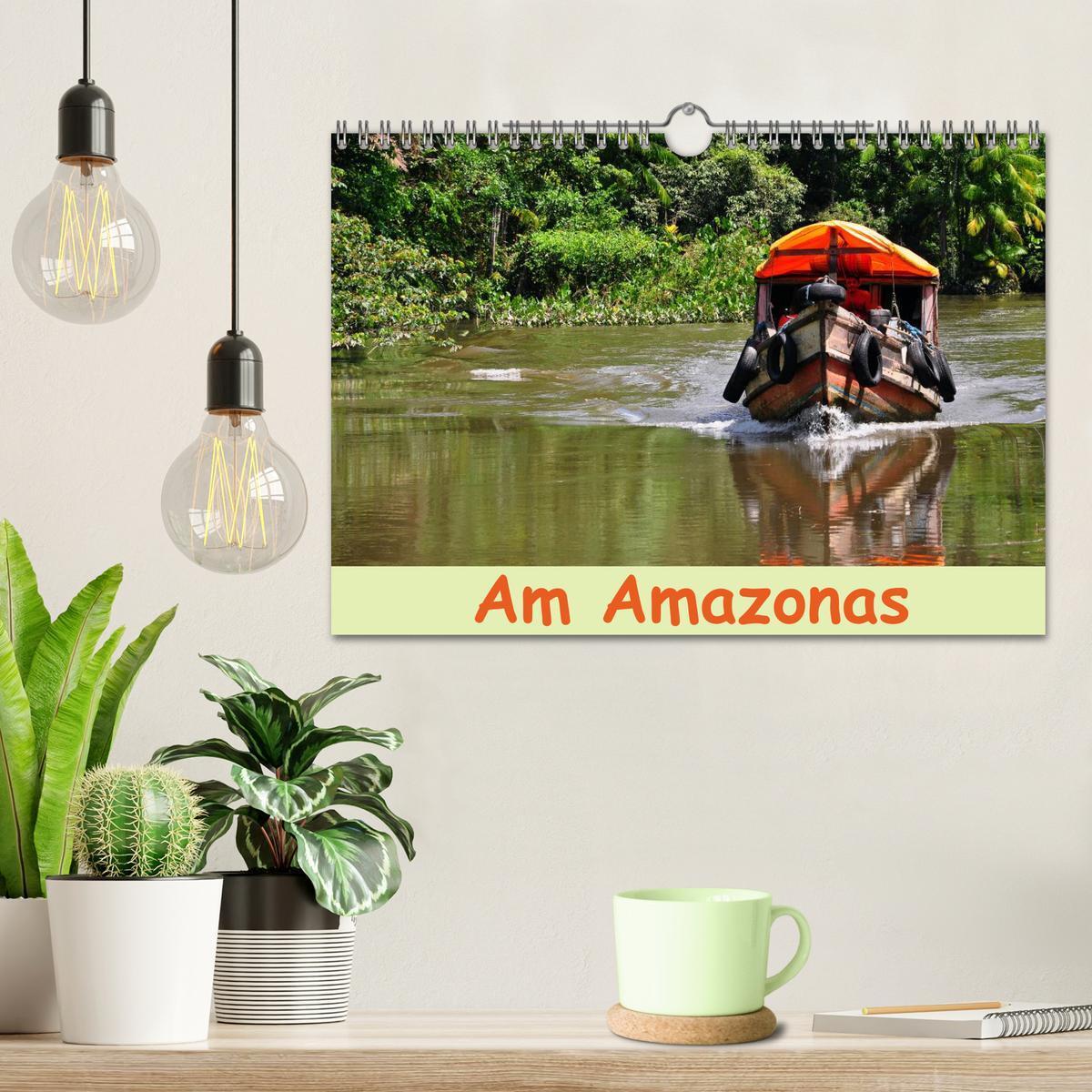 Bild: 9783435658541 | Am Amazonas (Wandkalender 2025 DIN A4 quer), CALVENDO Monatskalender