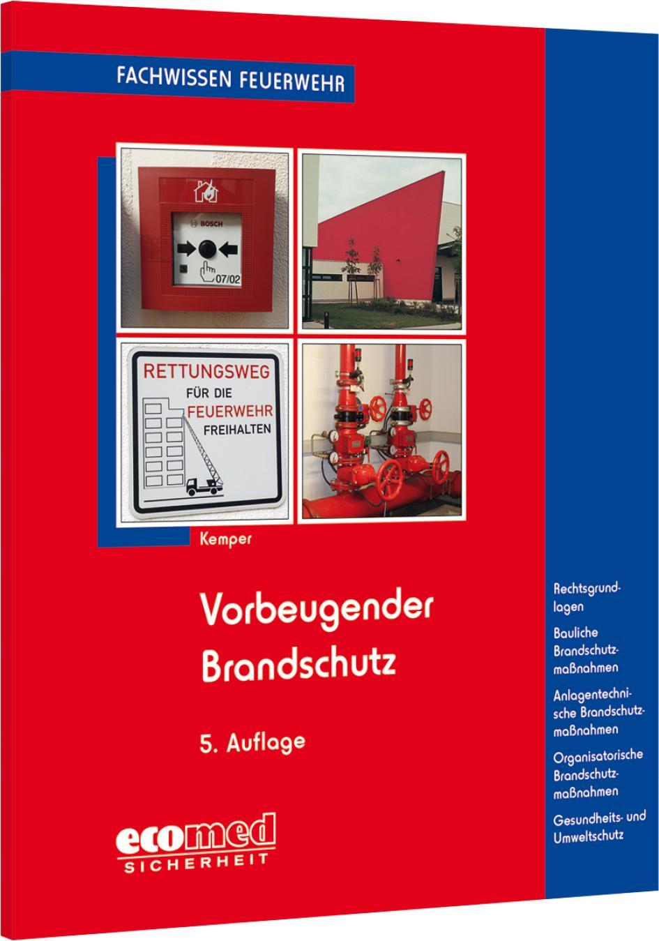 Cover: 9783609695082 | Vorbeugender Brandschutz | Hans Kemper | Taschenbuch | 96 S. | Deutsch