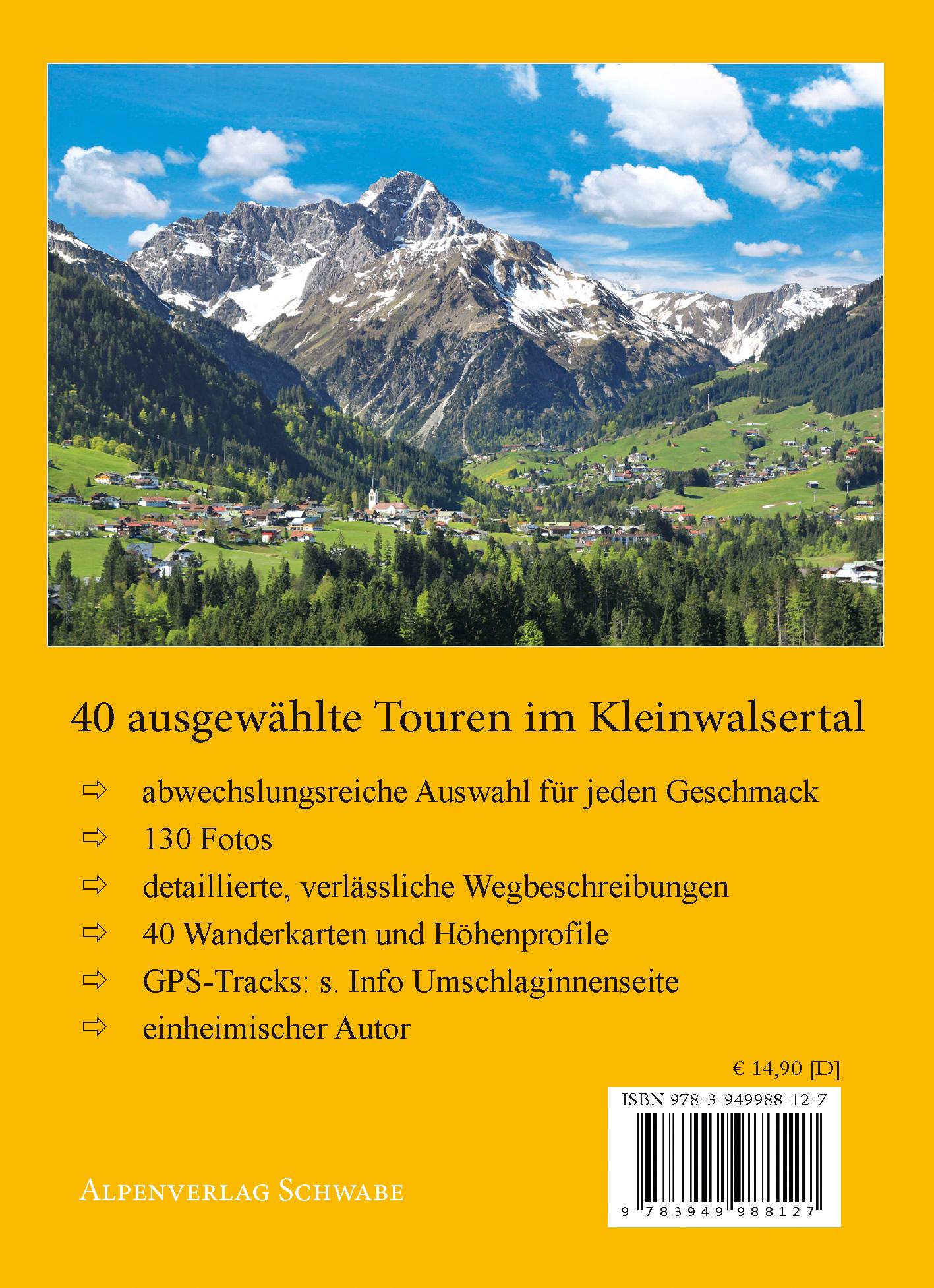 Rückseite: 9783949988127 | Lieblings-Wanderungen Kleinwalsertal | Gerald Schwabe | Taschenbuch