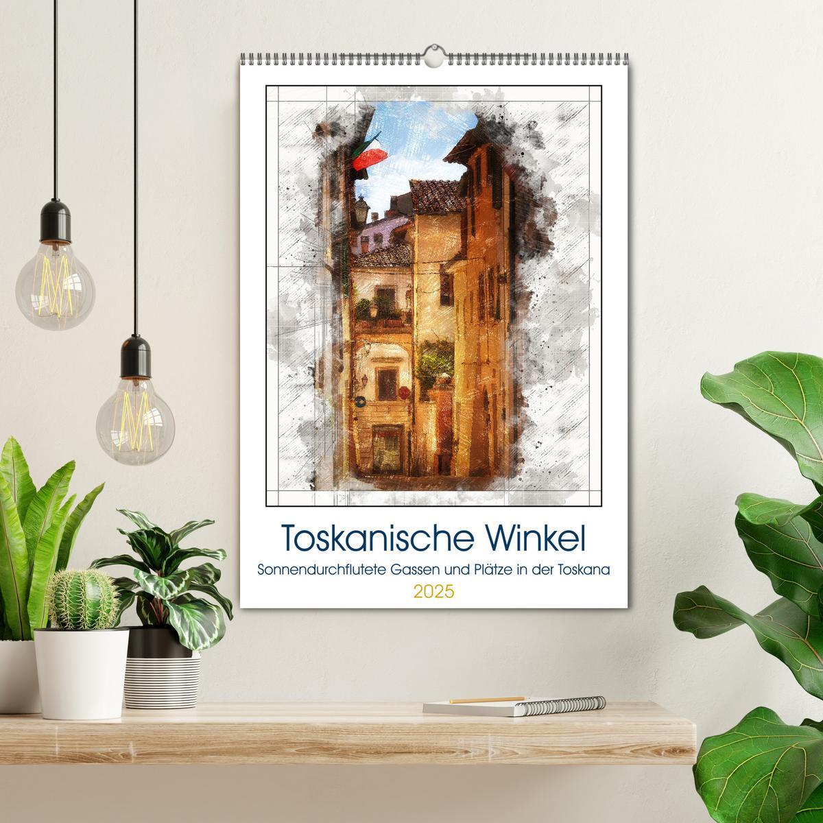 Bild: 9783435924981 | Toskanische Winkel (Wandkalender 2025 DIN A2 hoch), CALVENDO...