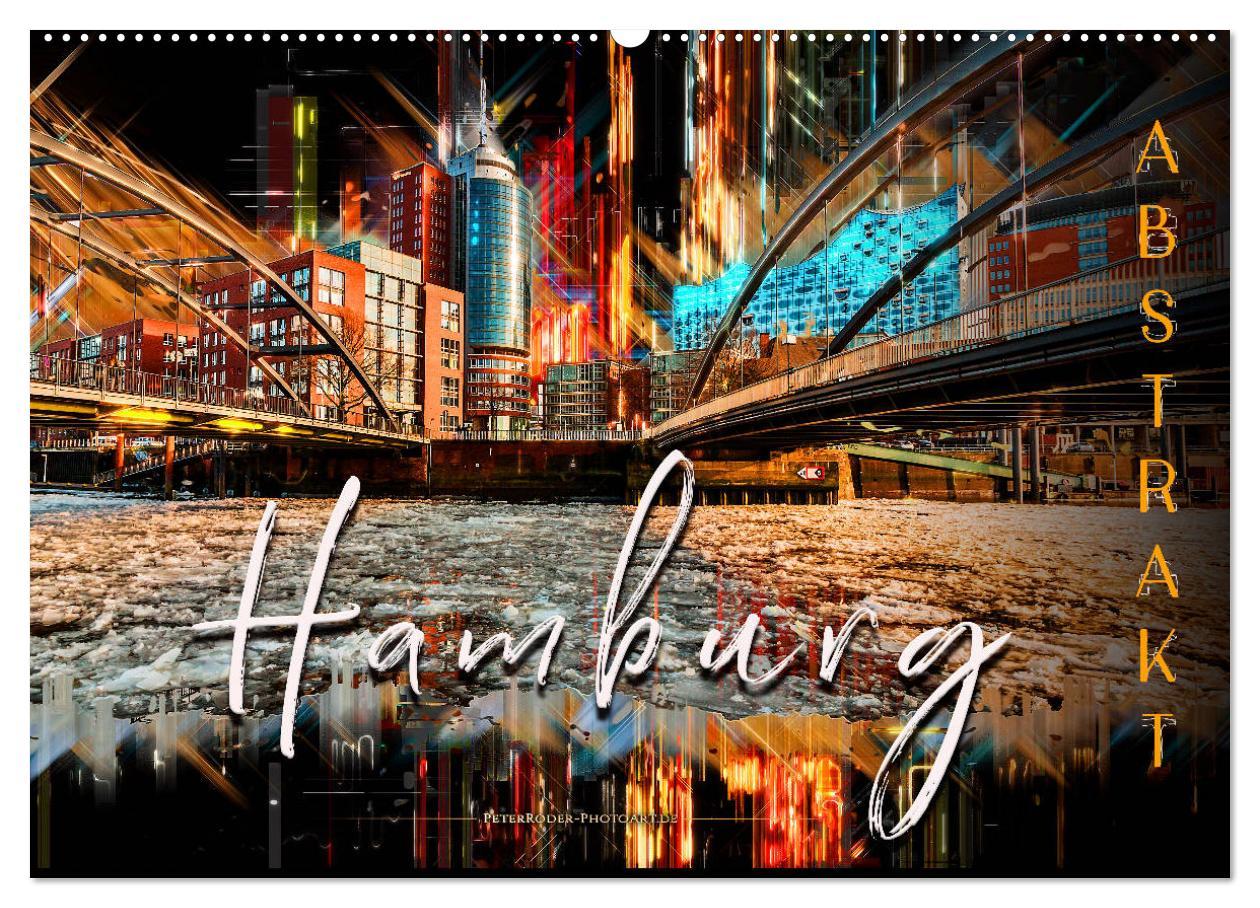 Cover: 9783435266203 | Hamburg abstrakt (Wandkalender 2025 DIN A2 quer), CALVENDO...