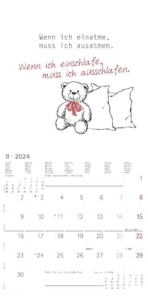 Bild: 4251732335588 | Sprüche 2024 - Broschürenkalender 30x30 cm (30x60 geöffnet) -...