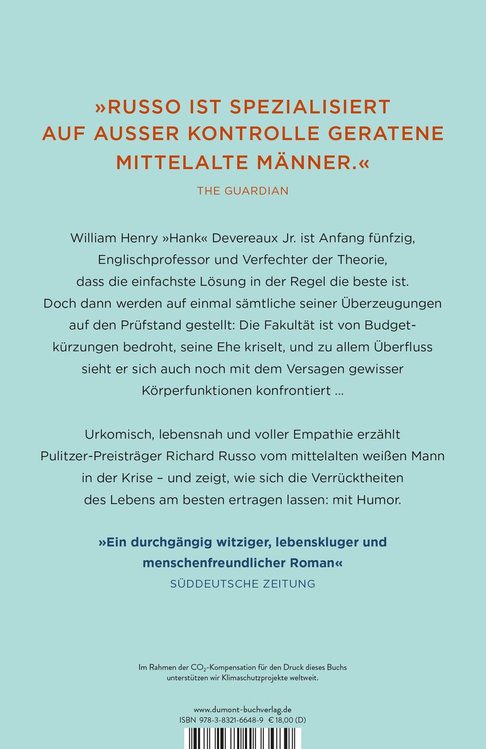 Rückseite: 9783832166489 | Mittelalte Männer | Roman | Richard Russo | Taschenbuch | Deutsch
