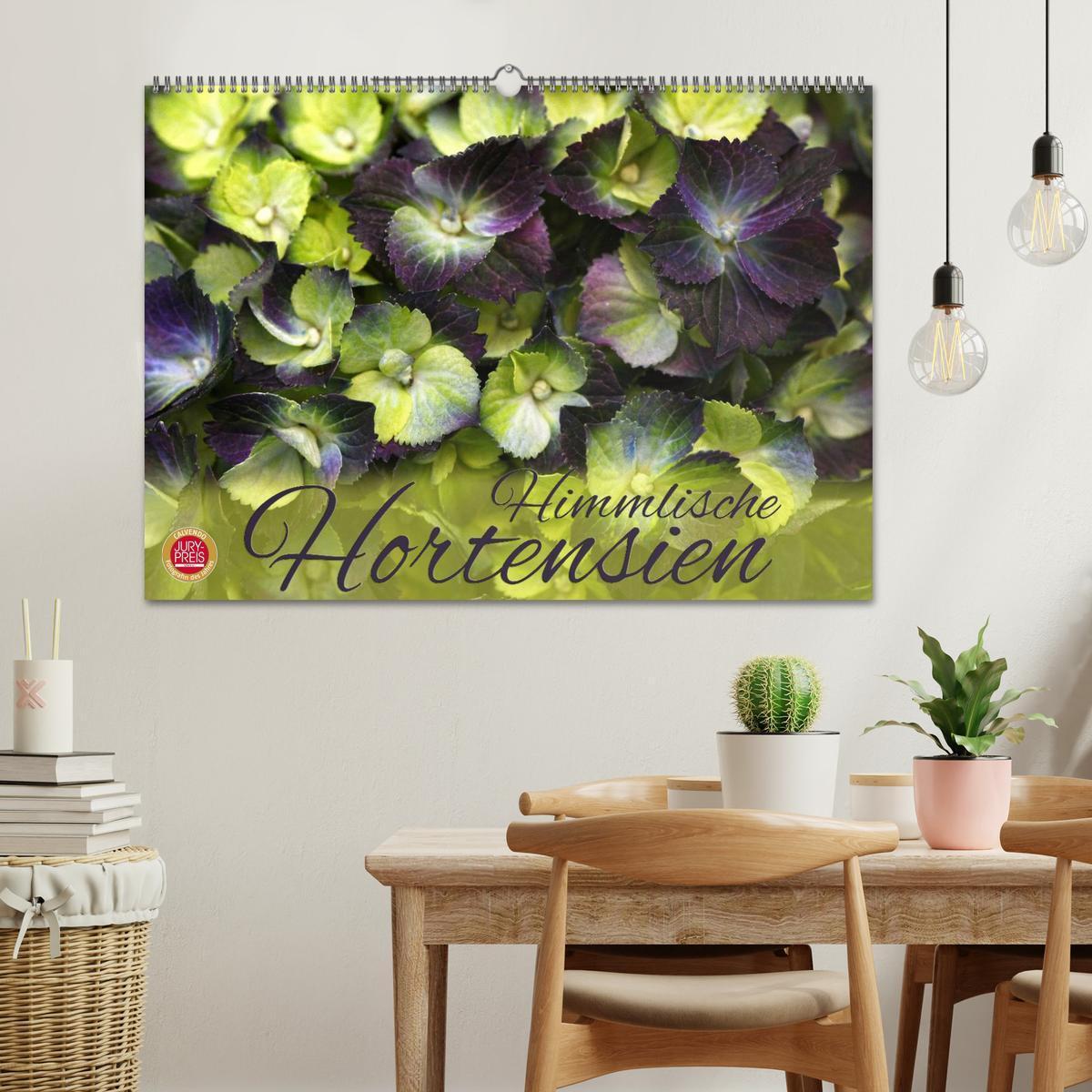 Bild: 9783435650651 | Himmlische Hortensien (Wandkalender 2025 DIN A2 quer), CALVENDO...