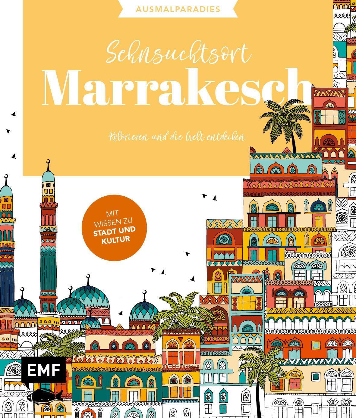 Cover: 9783745922271 | Ausmalparadies - Sehnsuchtsort Marrakesch | Taschenbuch | 96 S. | 2024