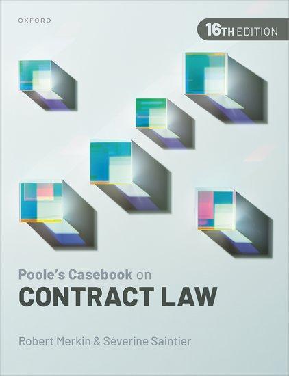Cover: 9780192885081 | Poole's Casebook on Contract Law | Robert Merkin KC (u. a.) | Buch