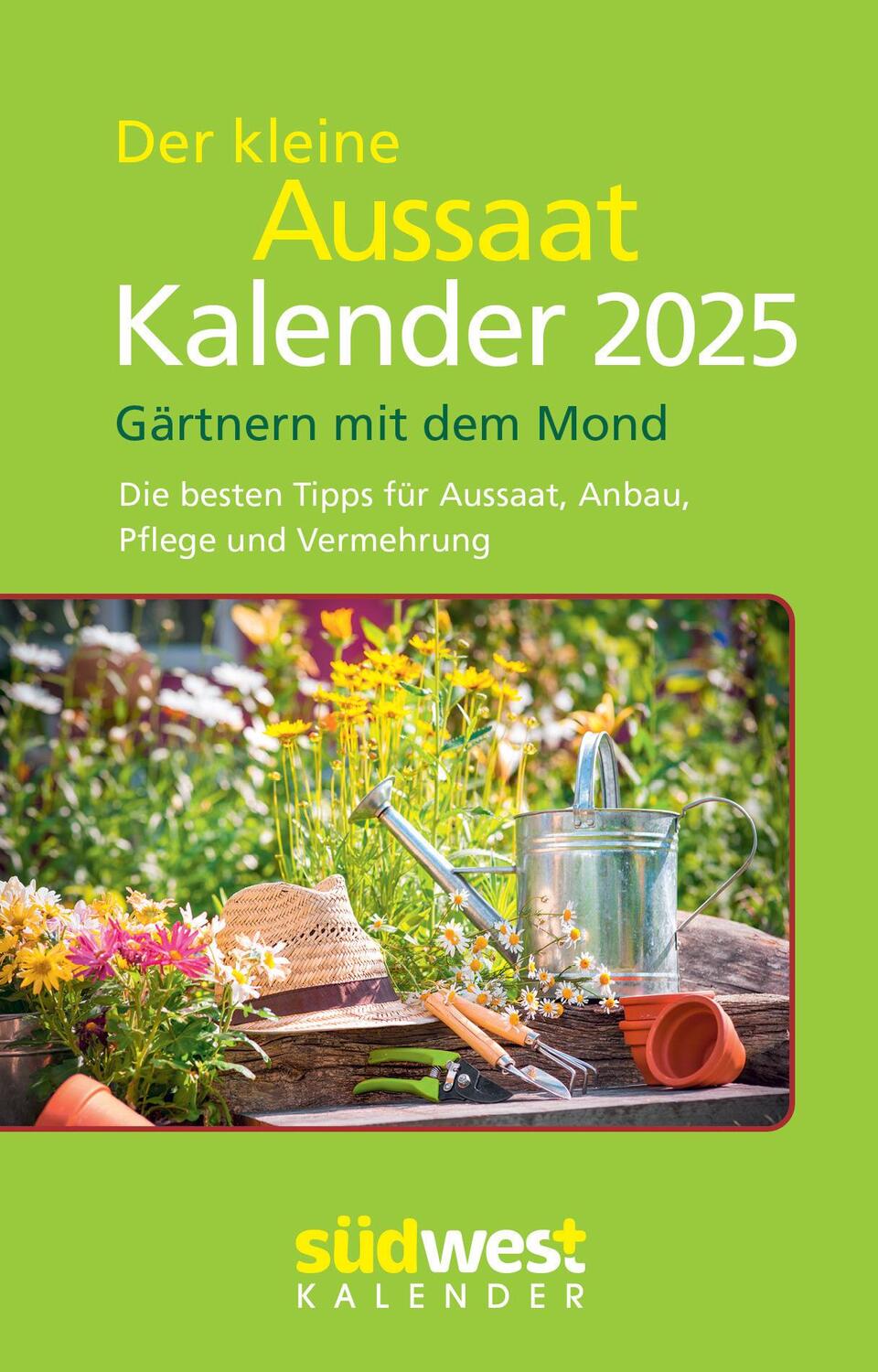 Cover: 9783517102870 | Der kleine Aussaatkalender 2025 - Gärtnern mit dem Mond. Die besten...
